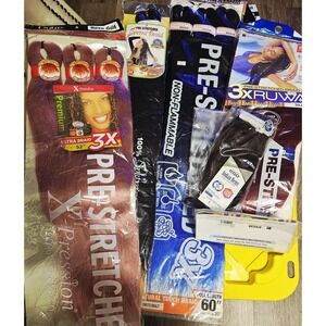 Braiding Hair Lot Pre Stretched Xpression Spectra Indian Remy Bundle 5 Packs
